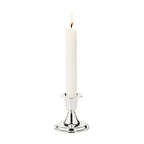 EDZARD bougeoir Perla pour bougies en bâtonnet, hauteur 7 cm, noble argenté, résistant au ternissement EDZARD-SHOP.com