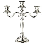 EDZARD bougeoir Regina, 3 flammes, hauteur 36 cm, noble argenté, résistant au ternissement EDZARD-SHOP.com