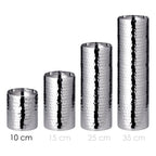 EDZARD bougeoir bougeoir Agadir, acier inoxydable poli brillant, diamètre 8,5 cm, hauteur 10 cm EDZARD-SHOP.com
