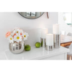 EDZARD bougeoir bougeoir Agadir, acier inoxydable poli brillant, diamètre 8,5 cm, hauteur 10 cm EDZARD-SHOP.com