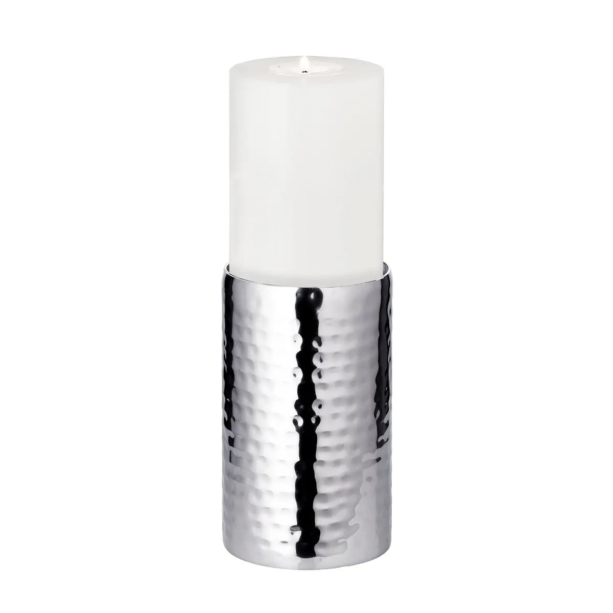 EDZARD bougeoir bougeoir Agadir, acier inoxydable poli brillant, diamètre 8,5 cm, hauteur 15 cm EDZARD-SHOP.com