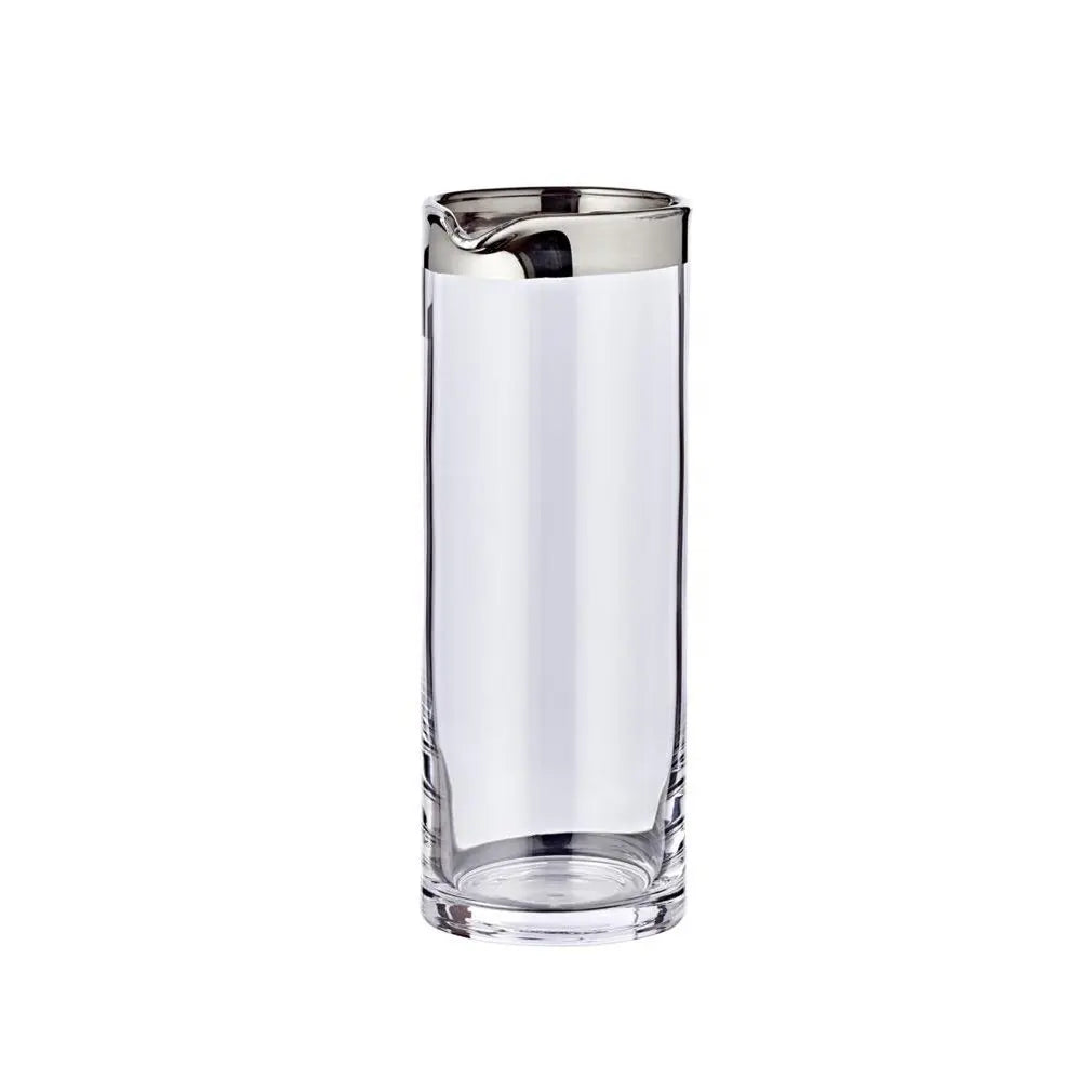 EDZARD carafe anis, verre cristal soufflé à la bouche avec bord en platine, hauteur 21 cm, ø 9 cm, capacité 0,75 litre EDZARD-SHOP.com