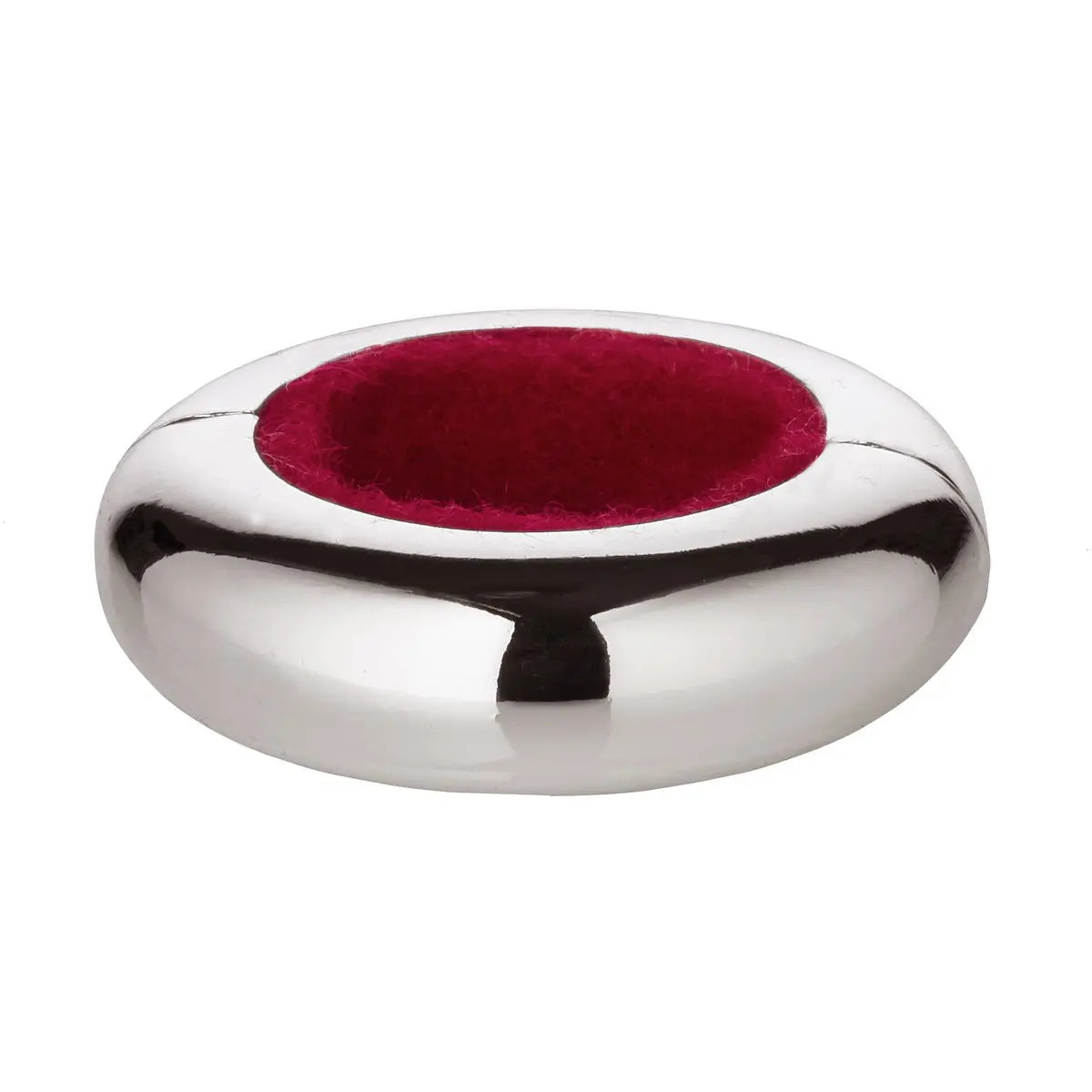 EDZARD drop catcher Magnetum, 2 moitiés avec fermoir magnétique, noble argenté, diamètre 5 cm EDZARD-SHOP.com