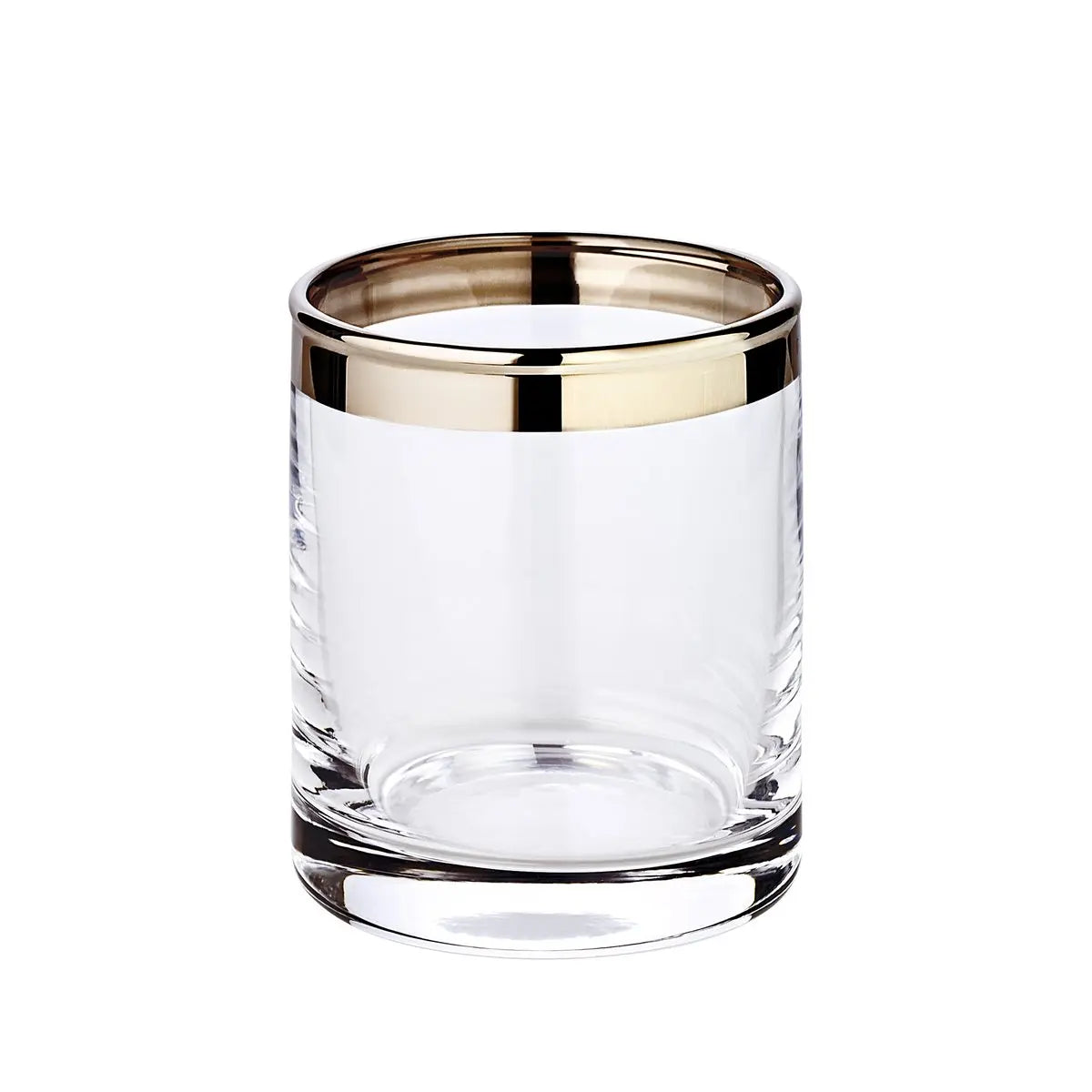 EDZARD lanterne Molly, verre cristal soufflé à la bouche avec rebord platine, hauteur 8 cm, diamètre 7 cm EDZARD-SHOP.com
