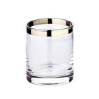 EDZARD lanterne Molly, verre en cristal soufflé à la bouche avec bord en platine, hauteur 10 cm, diamètre 8,5 cm EDZARD-SHOP.com
