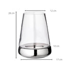 EDZARD lanterne bougie verre Bora, verre et céramique, hauteur 28 cm EDZARD-SHOP.com