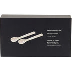 EDZARD lot de 2 cuillères en nacre cuillères à caviar cuillères à œufs, coins droits, longueur 11 cm EDZARD-SHOP.com