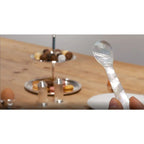 EDZARD lot de 2 cuillères en nacre, cuillères à caviar, cuillères à oeufs, coins arrondis, nacre de mer, longueur 11 cm EDZARD-SHOP.com