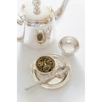 EDZARD lot de 2 dessous de verre Astoria en verre argenté élégant et anti-ternissement diamètre 11 cm EDZARD-SHOP.com