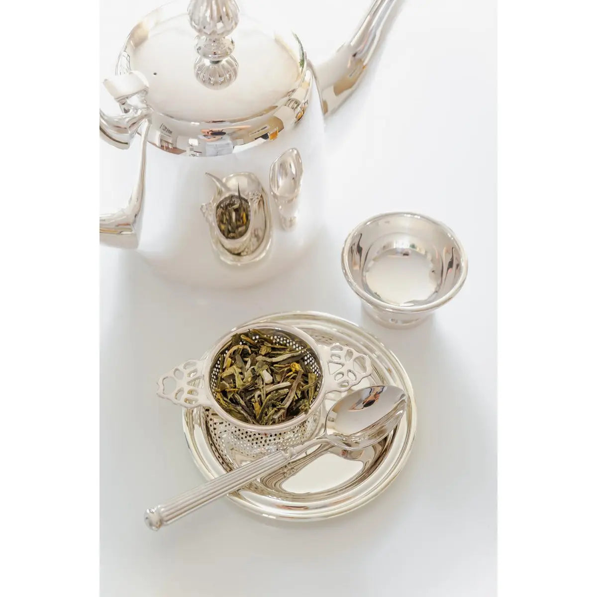 EDZARD lot de 2 dessous de verre Astoria en verre argenté élégant et anti-ternissement diamètre 11 cm EDZARD-SHOP.com