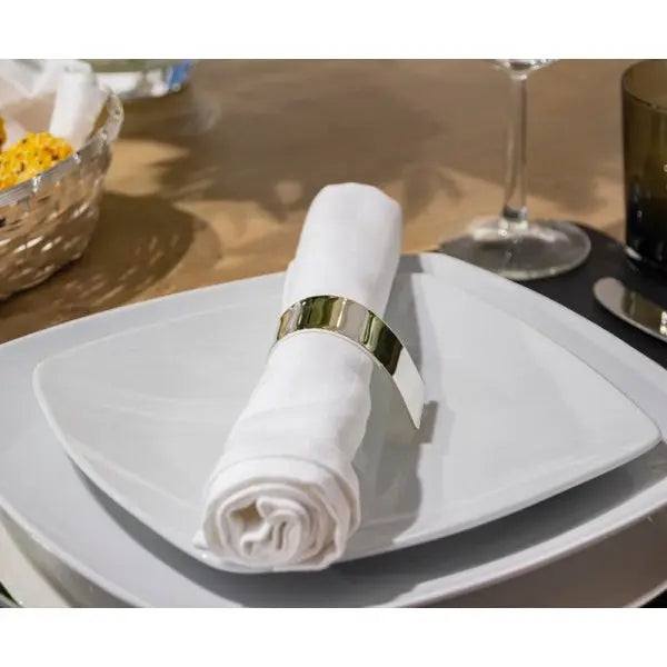 EDZARD lot de 2 ronds de serviette volute, argenté, résistant au ternissement, longueur 6 cm, diamètre 4 cm EDZARD-SHOP.com