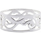 EDZARD lot de 4 ronds de serviette Vita, argenté, résistant au ternissement, longueur 5 cm EDZARD-SHOP.com