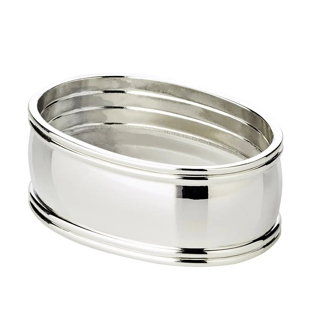 EDZARD lot de 6 anneaux de table fil, noble argenté, résistant au ternissement, longueur 6 cm EDZARD-SHOP.com