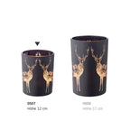 EDZARD photophore Tiu, verre noir mat, hauteur 13 cm EDZARD-SHOP.com