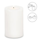 EDZARD photophore bougie permanente Cornelius pour maxi bougie chauffe-plat, hauteur 15 cm, ø 10 cm, résistant à la chaleur 90 degrés EDZARD-SHOP.com