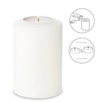 EDZARD porte-bougie chauffe-plat bougie permanente Cornelius Pine, hauteur 15 cm, diamètre 10 cm, résistant à la chaleur jusqu'à 90 degrés EDZARD-SHOP.com