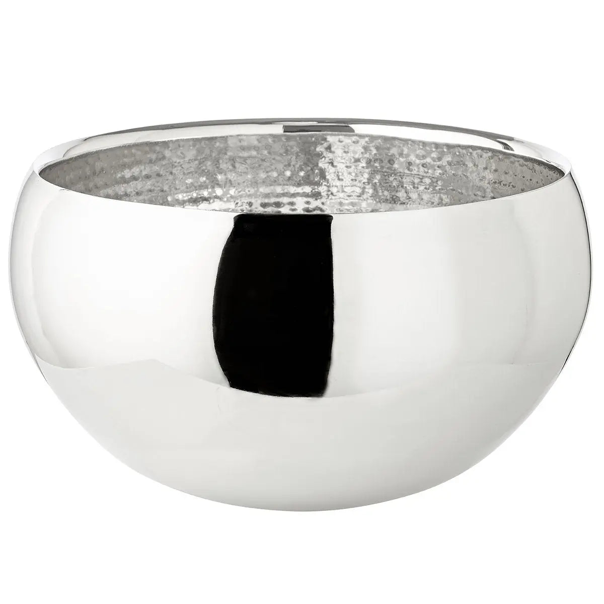 EDZARD refroidisseur / bol Enea, double paroi, acier inoxydable poli brillant, intérieur martelé, ø 35 cm EDZARD-SHOP.com