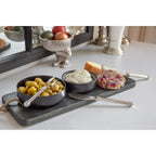 EDZARD service de service Forma, 3 pièces, élégant métal argenté, longueur 16 cm (couteau à fromage, couteau à beurre, fourchette de service) EDZARD-SHOP.com