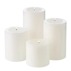 EDZARD set de 4 photophores, bougies permanentes, Pin Cornélius, ø 6 cm, hauteur 6, 8, 10, 12 cm, résistant à la chaleur jusqu'à 90° EDZARD-SHOP.com
