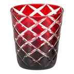 EDZARD set de 6 verres en cristal Dio, rouge, verre taillé à la main, hauteur 10 cm, capacité 0,23 litres EDZARD-SHOP.com