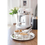 EDZARD tuyau de plateau de service, rond, argenté, diamètre 22 cm EDZARD-SHOP.com
