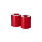 Edzard 2 Set Cornelius permanent (hauteur 9 cm, Ø 8 cm) rouge, support de chauffe résistant à la chaleur jusqu'à 90 degrés EDZARD-SHOP.com