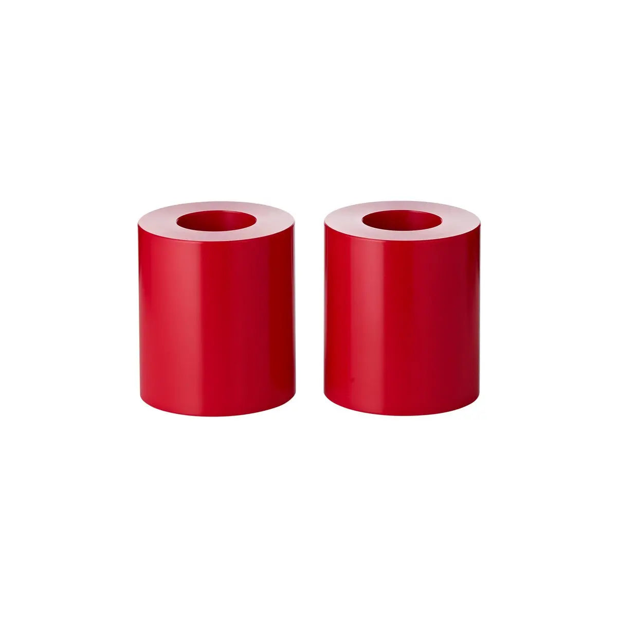 Edzard 2 Set Cornelius permanent (hauteur 9 cm, Ø 8 cm) rouge, support de chauffe résistant à la chaleur jusqu'à 90 degrés EDZARD-SHOP.com