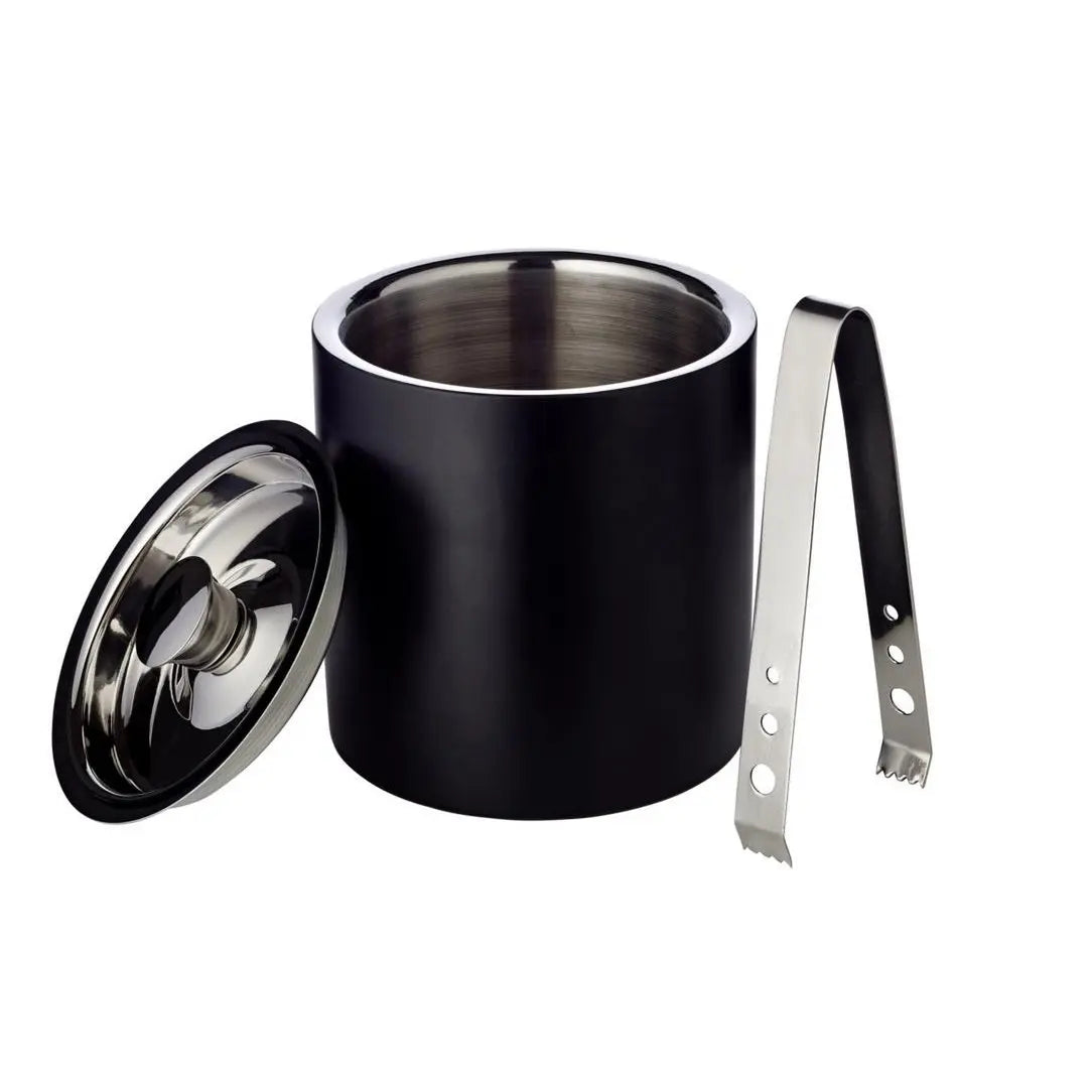 Edzard Ice Bucket Pearl H 16 cm avec couvercle, tamis et pince à glace EDZARD-SHOP.com