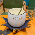 Ensemble tasse café soucoupe style nordique – Service céramique cœur fille rose adulte 201-300ml Dropshipman