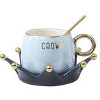 Ensemble tasse café soucoupe style nordique – Service céramique cœur fille rose adulte 201-300ml Dropshipman