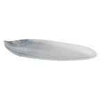 Feuille dégradée argent grand modèle 43x20x3.2cm AULICA