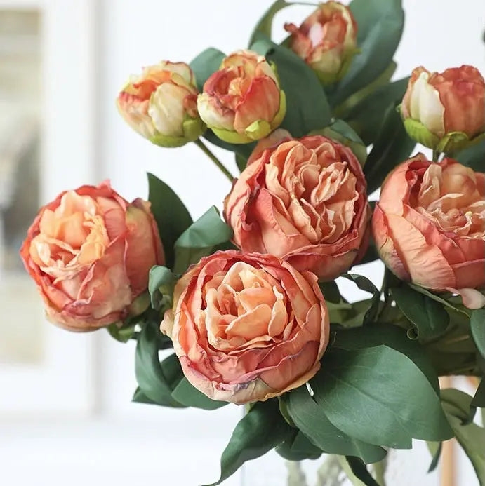 Fleur artificielle pivoine française rétro – Style vintage Dropshipman