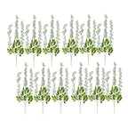 Fleurs artificielles lot de 12 110 cm plastique blanc Clayre & Eef.