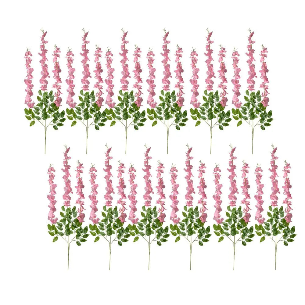 Fleurs artificielles lot de 12 110 cm plastique rose Clayre & Eef.