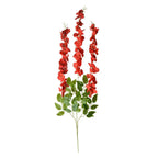 Fleurs artificielles lot de 12 110 cm plastique rouge Clayre & Eef.