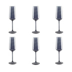 Flûtes à champagne noires - lot de 6 AULICA