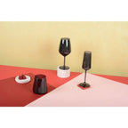 Flûtes à champagne noires - lot de 6 AULICA