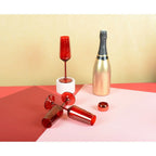 Flûtes à champagne rouge - lot de 6 AULICA