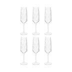 Flûtes à champagne vagues - lot de 6 AULICA