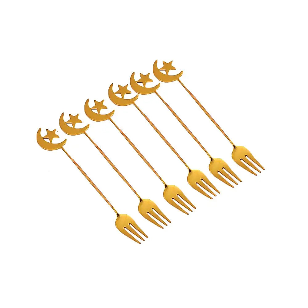 Fourchettes dorées Istanbul - lot de 6 AULICA
