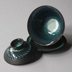 Gaiwan céramique Tianmu glaçure – Bol thé Kung Fu rétro Dropshipman