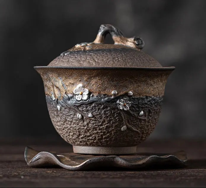 Gaiwan poterie artisanal Guzao fièvre infusion thé bol – Tasse thé traditionnelle chinoise Dropshipman