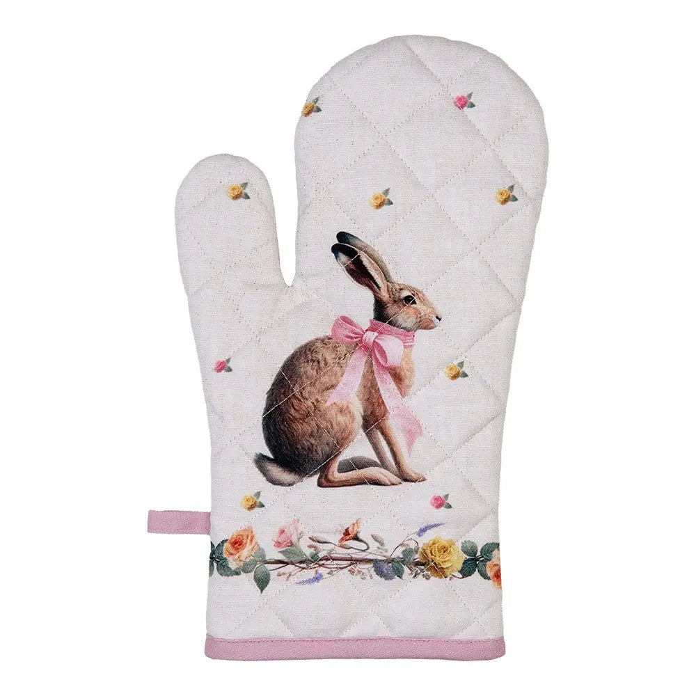 Gant de cuisine 18x30 cm Coton Beige Clayre & Eef.