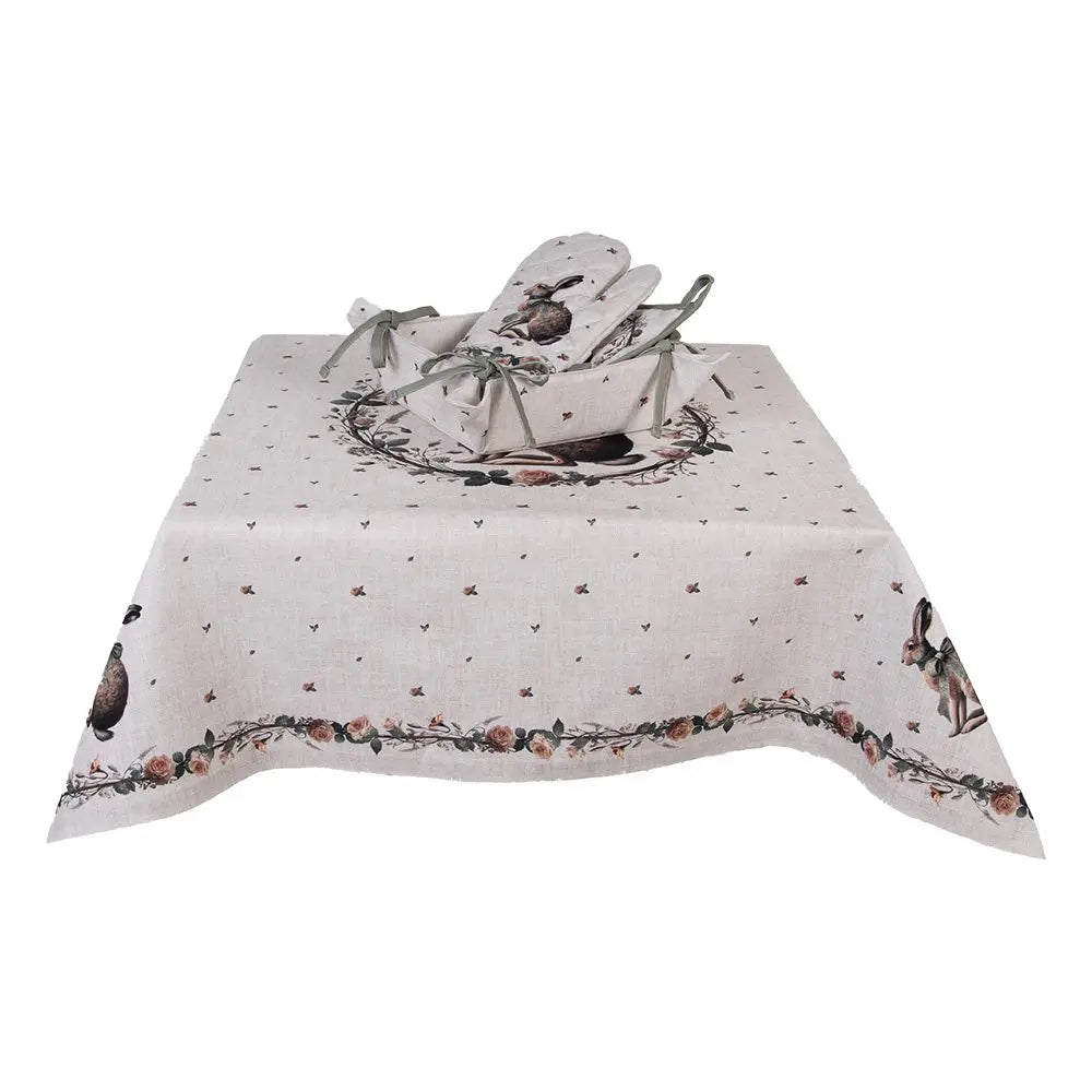 Gant de cuisine 18x30 cm Coton Beige Clayre & Eef.