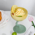 Gobelet Verre Élégant Thé au Lait Milkshake Dessert – Tasse Borosilicate Pudding Glace 240ml Dropshipman