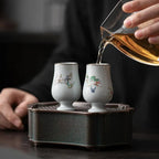 Gobelet thé fait main Manmiao céramique – Tasse platine simple artisanale Dropshipman