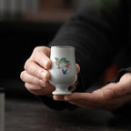 Gobelet thé fait main Manmiao céramique – Tasse platine simple artisanale Dropshipman