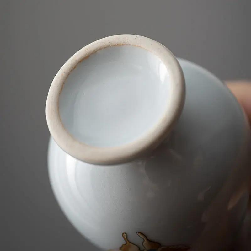 Gobelet thé fait main Manmiao céramique – Tasse platine simple artisanale Dropshipman