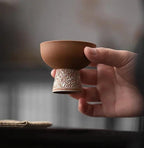 Gobelet traditionnel chinois argile ancienne Xiangyun Kung Fu – Tasse porcelaine dorée argent luxe doux rétro art du thé Dropshipman