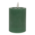 Kaars LED Ø 8x13 cm de cire de groen Clayre & Eef.